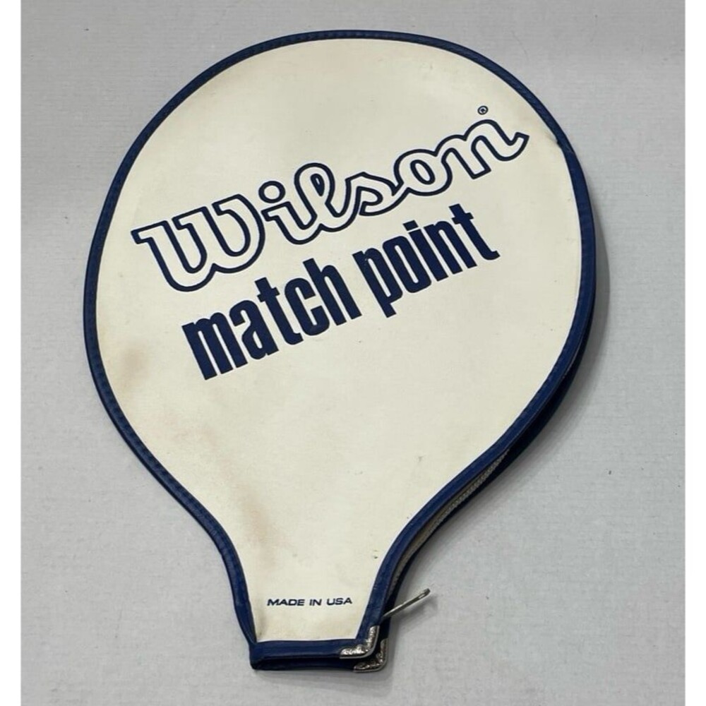 Vintage Wilson Match Point Tennis Racquet Cover